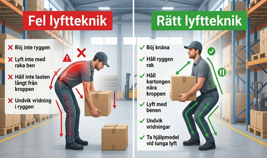 Ryggen utsätts för stora krafter varje gång vi lyfter, skjuter eller drar en belastning.